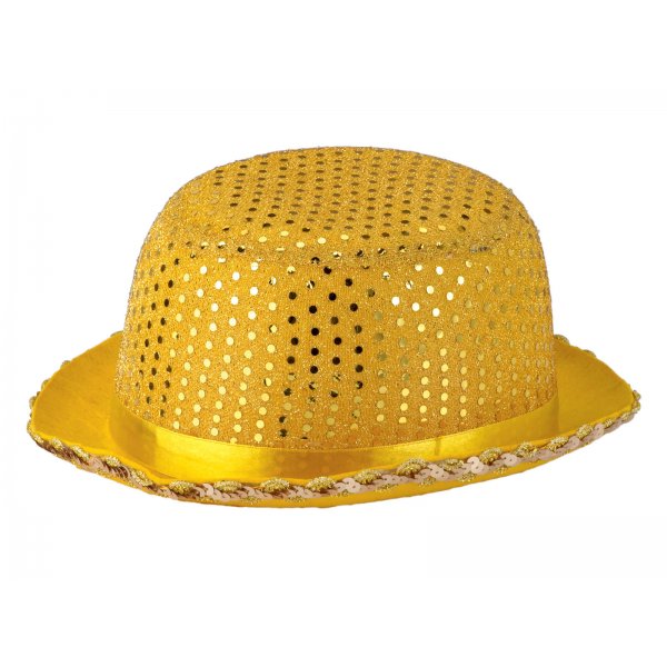 Αποκριάτικο Καπέλο Σαρλώ Χρυσό